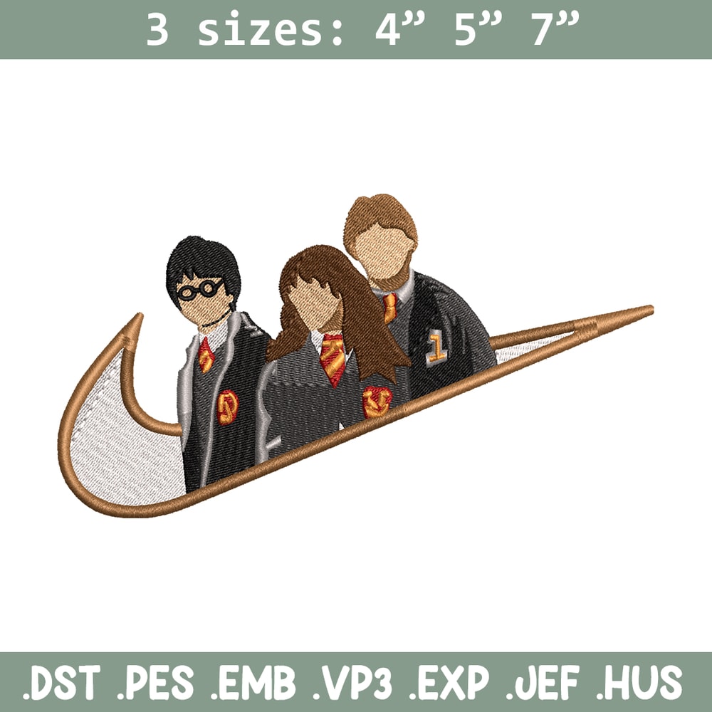 Hary potter friends Nike embroidery design, Hary potter embroidery, Nike design, movie design, Digital download.jpg