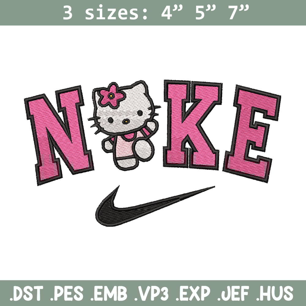 Hello Kitty Nike embroidery design, Hello Kitty embroidery, nike design, logo design, logo shirt, Digital download.jpg