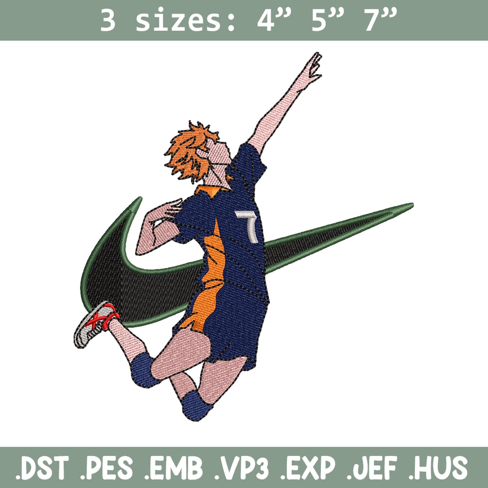 Hinata Shouyou Nike embroidery design, haykiuu embroidery, Nike design, anime design, anime shirt, Digital download.jpg