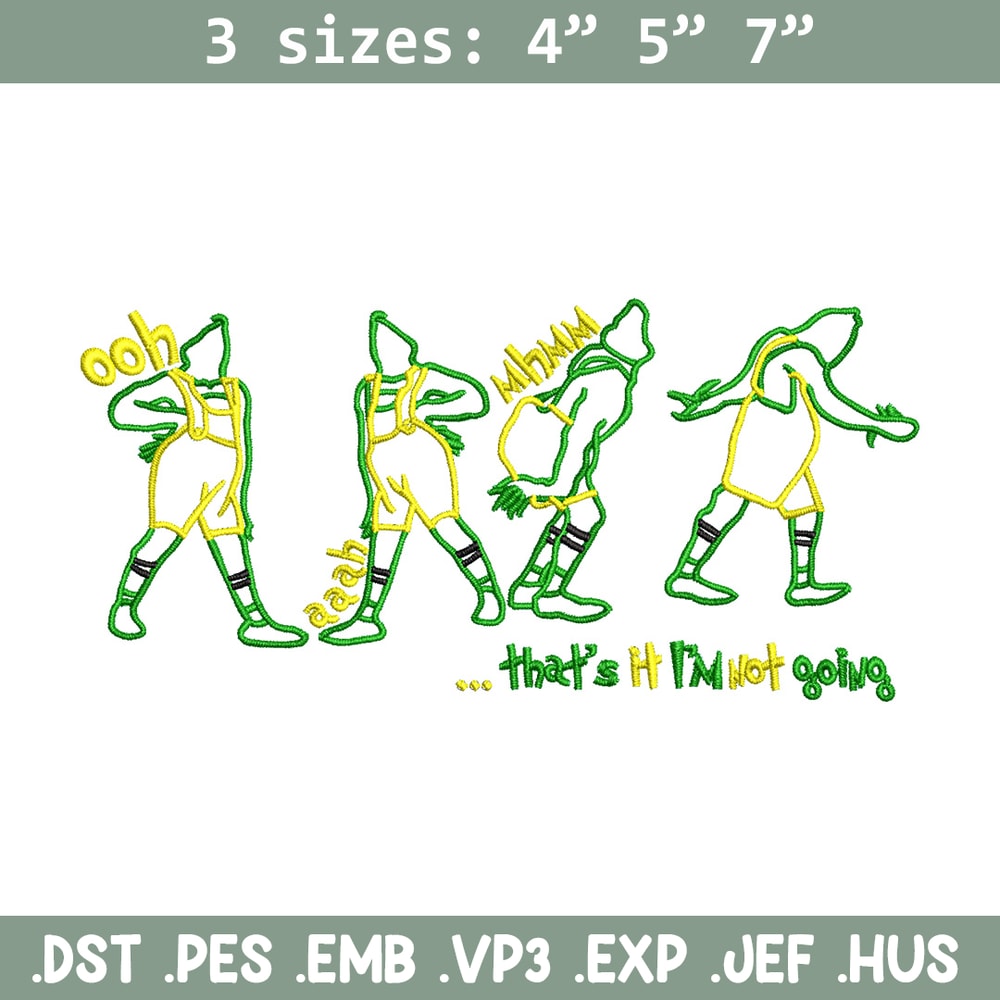 IM not going embroidery design, Grinch embroidery, Chrismas design,Embroidery shirt, Embroidery file, Digital download.jpg