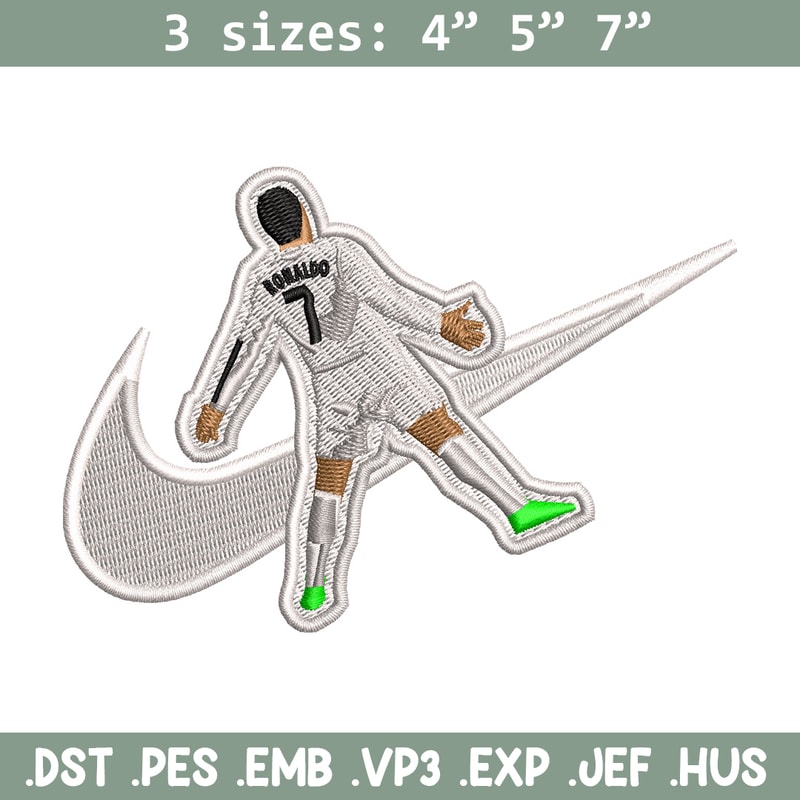 Nike ronaldo embroidery design, Ronaldo embroidery, Nike design, Embroidery shirt, Embroidery file, Digital download.jpg