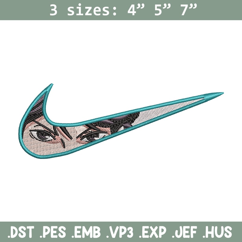 Nike x anime eyes embroidery design, Anime embroidery, Embroidery file,Embroidery shirt, Nike design,Digital download.jpg