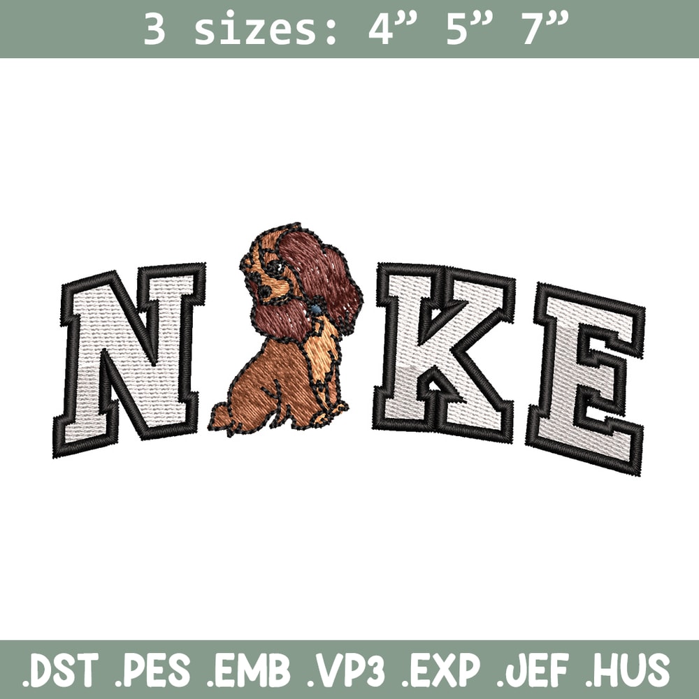 Nike x cute dog embroidery design, Dog embroidery, Nike design, Embroidery shirt, Embroidery file, Digital download.jpg