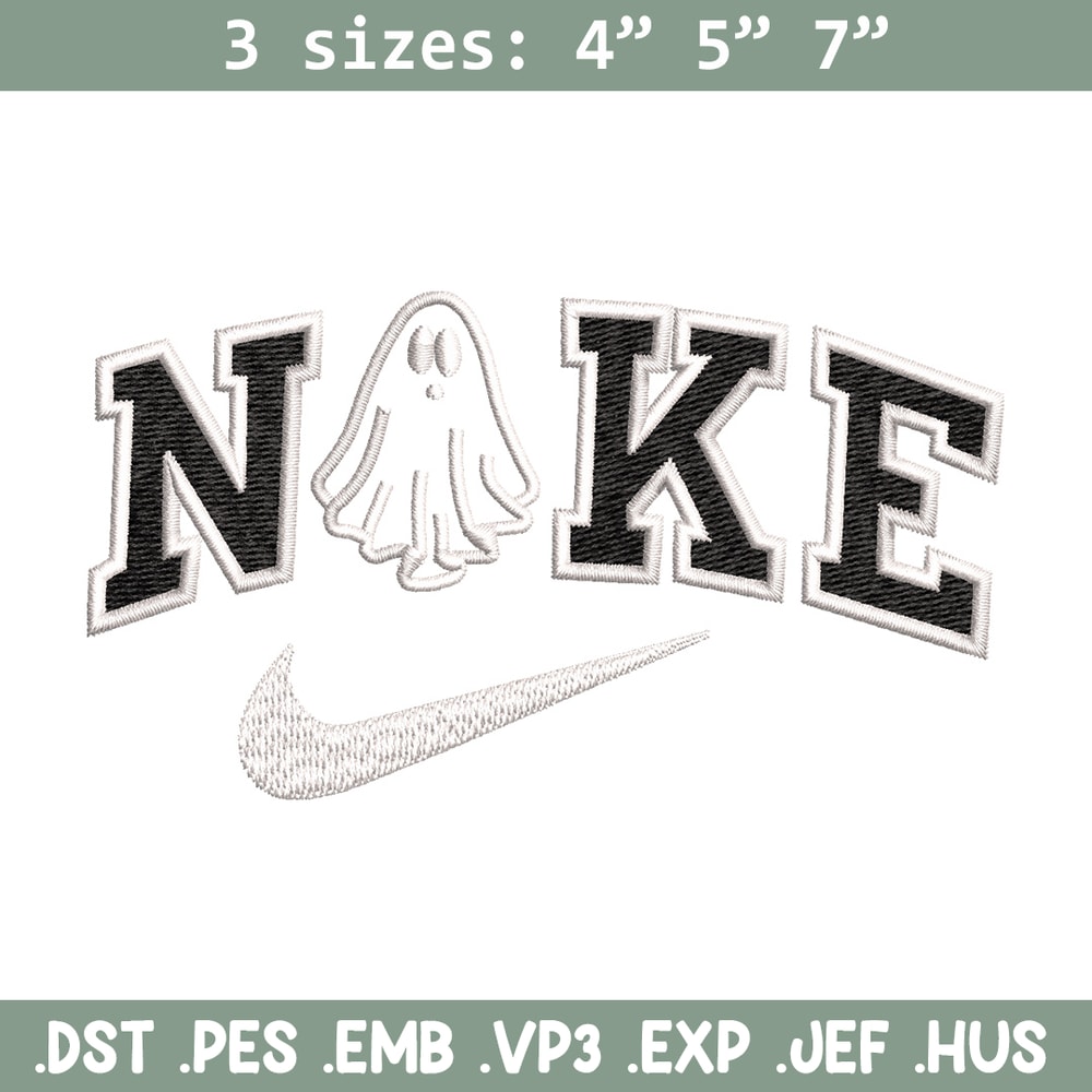 Nike x ghost embroidery design, Ghost embroidery, Nike design, Embroidery shirt, Embroidery file,Digital download.jpg