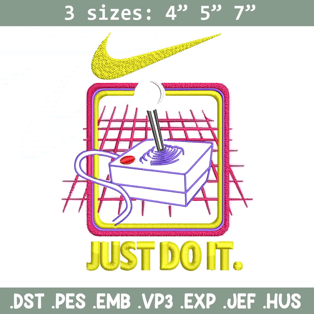 Retro nostalgia game Nike Embroidery design, logo Embroidery, Nike design, Embroidery file, logo shirt, Instant download.jpg
