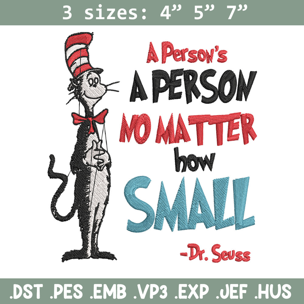 A person's no matter how small Dr Seuss Embroidery Design, Dr Seuss Embroidery, Embroidery File, Digital download..jpg
