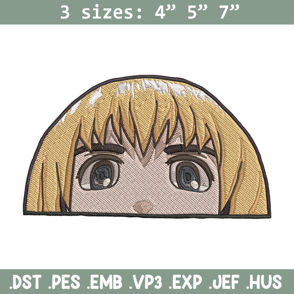Armin Peeker Embroidery Design, Aot Embroidery, Embroidery File, Anime Embroidery, Anime shirt, Digital download.jpg