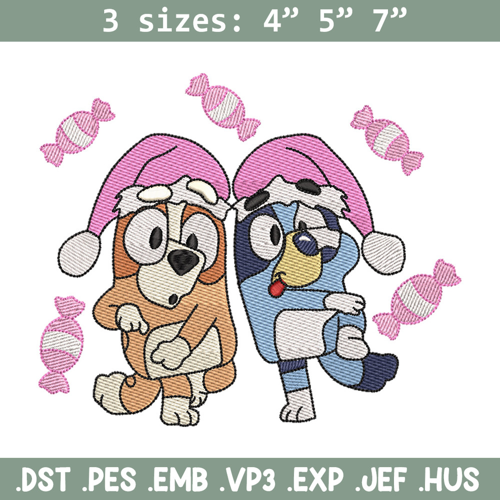 Bluey funny embroidery design, Bluey embroidery, Chrismas design, Embroidery file, Embroidery shirt, Digital download.jpg