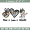 Bluey Peace Love bandit Embroidery design, Bluey cartoon Embroidery, cartoon design, Embroidery File, Instant download..jpg