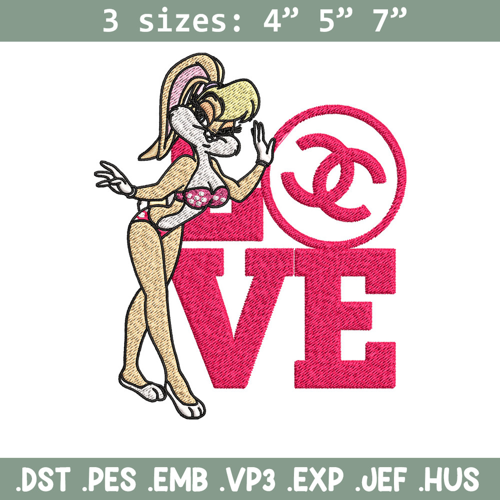 Bunny cartoon gucci Embroidery Design, Gucci Embroidery, Brand Embroidery, Embroidery File, Logo shirt, Digital download.jpg