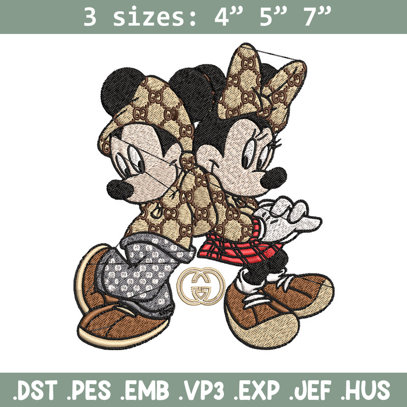 Couple gucci mouse Embroidery Design, Gucci Embroidery, Embroidery File, Logo shirt,Sport Embroidery, Digital download.jpg