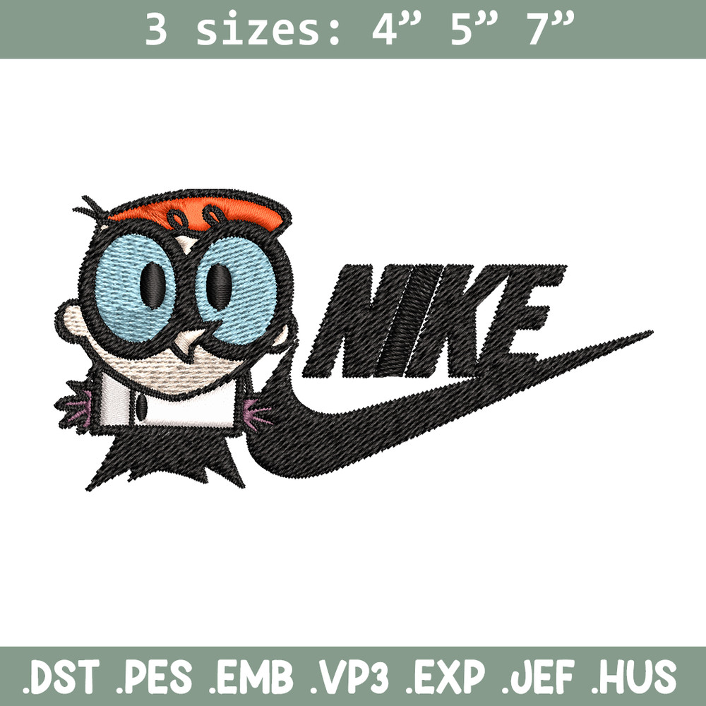 Dexter cartoon Nike Embroidery design, Dexter cartoon Embroidery, Nike design, Embroidery file, Instant download..jpg