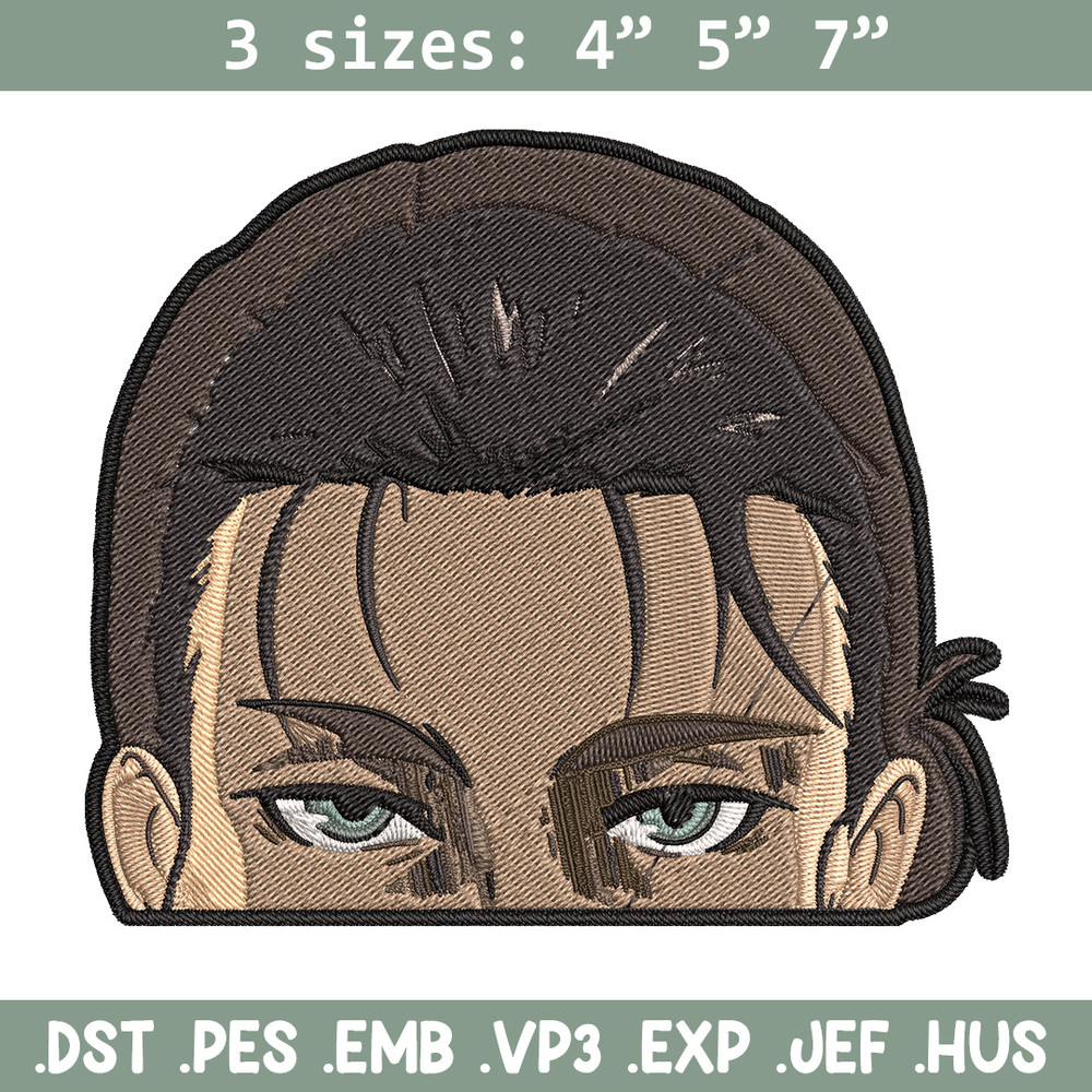 Eren Peeker Embroidery Design, Aot Embroidery, Embroidery File, Anime Embroidery, Anime shirt, Digital download.jpg