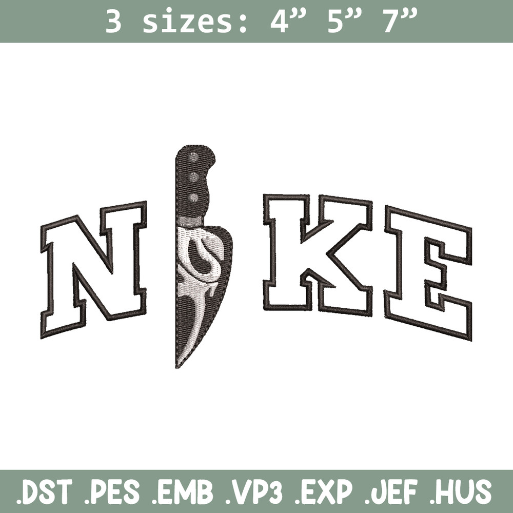 Ghostface knife embroidery design, Ghostface knife embroidery, Nike design, Logo shirt, logo shirt, digital download.jpg