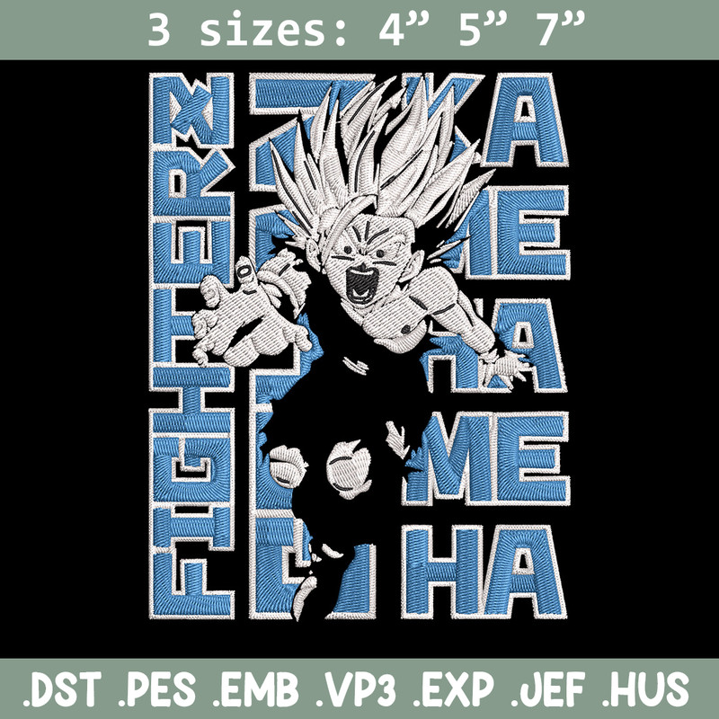 Gohan poster Embroidery Design, Dragonball Embroidery, Embroidery File, Anime Embroidery, Anime shirt, Digital download.jpg