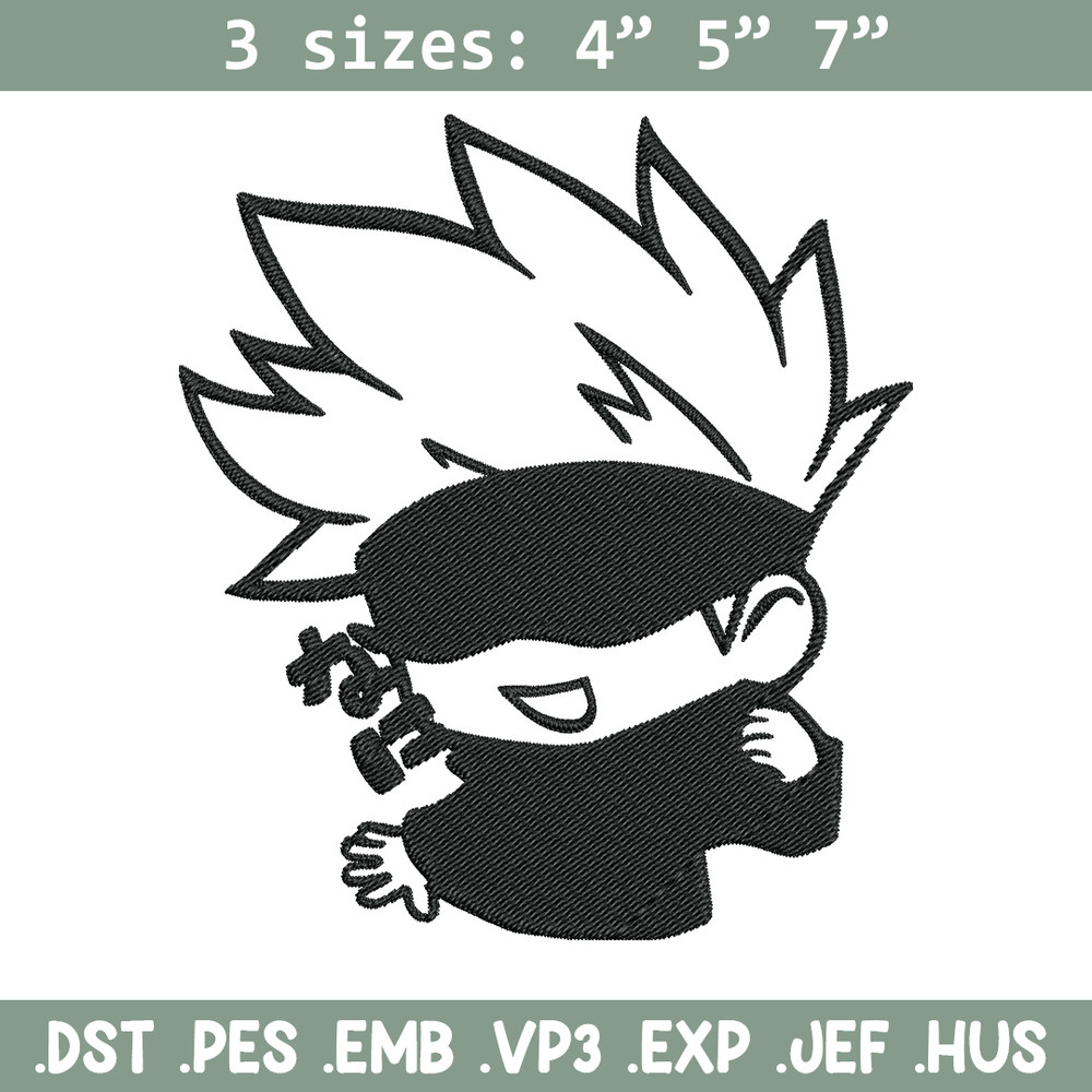 Gojo cute Embroidery Design,Jujutsu Embroidery, Embroidery File, Anime Embroidery, Anime shirt, Digital download.jpg