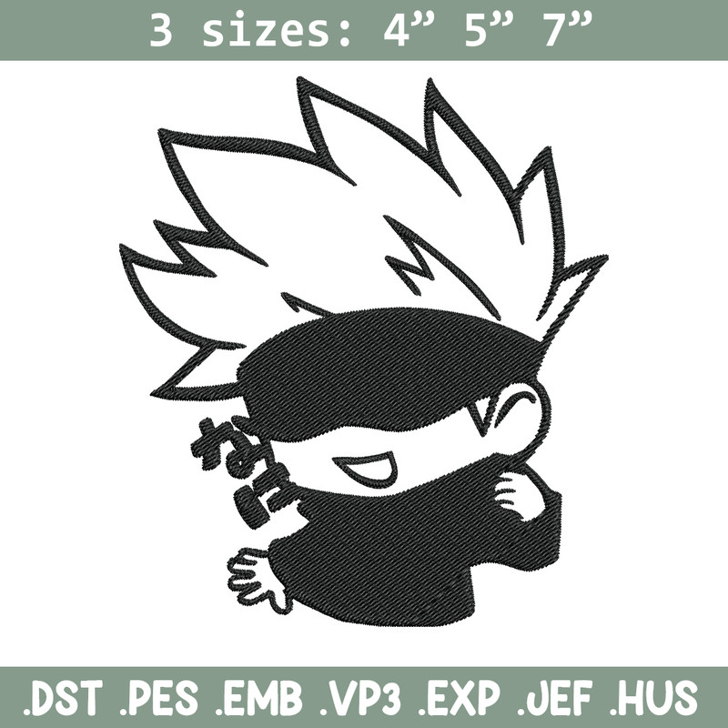 Gojo cute Embroidery Design,Jujutsu Embroidery, Embroidery File, Anime Embroidery, Anime shirt, Digital download.jpg