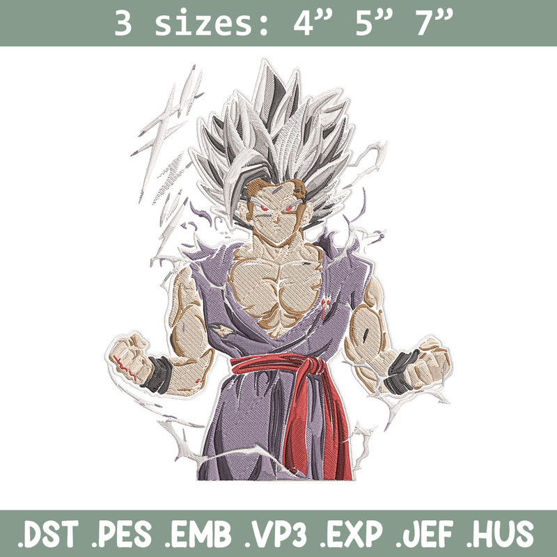 Goku Ultra form Embroidery Design, Dragonball Embroidery, Embroidery File, Anime Embroidery,Anime shirt,Digital download.jpg