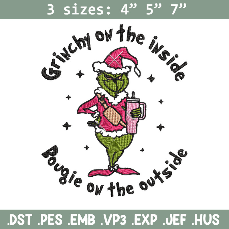 Grinchy Embroidery Design, Grinch Embroidery, Embroidery File, Chrismas Embroidery, Anime shirt, Digital download.jpg
