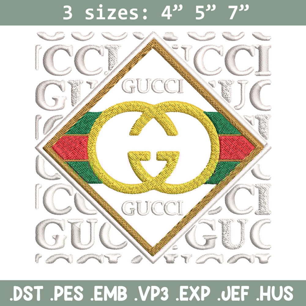 Gucci design Embroidery Design, Gucci Embroidery, Brand Embroidery, Logo shirt, Embroidery File, Digital download.jpg