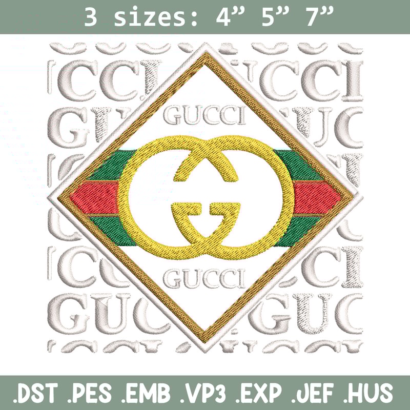 Gucci design Embroidery Design, Gucci Embroidery, Brand Embroidery, Logo shirt, Embroidery File, Digital download.jpg