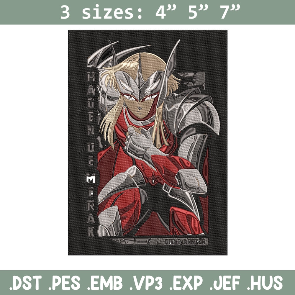 Hagen poster Embroidery Design, Saint Seiya Embroidery, Embroidery File, Anime Embroidery, Anime shirt, Digital download.jpg