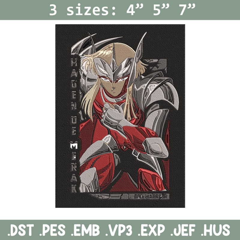 Hagen poster Embroidery Design, Saint Seiya Embroidery, Embroidery File, Anime Embroidery, Anime shirt, Digital download.jpg