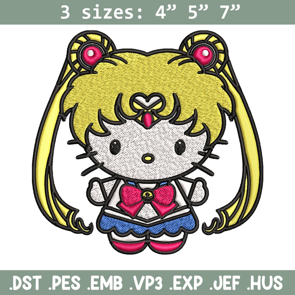 Hallokitty Sailor Moon Embroidery design, Hallokitty Embroidery, cartoon design, Embroidery File, Digital download..jpg
