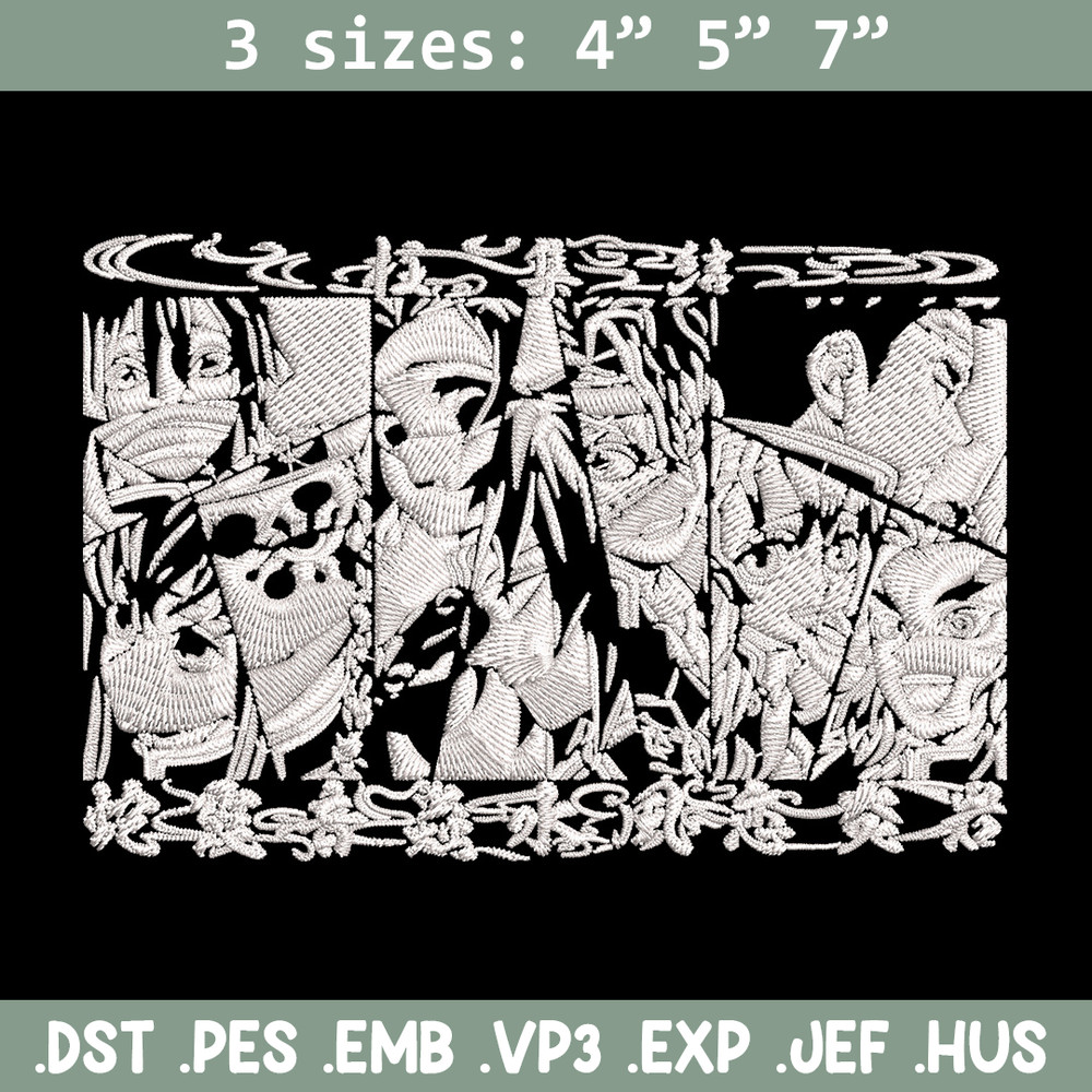 Hashira poster Embroidery Design, Demon slayer Embroidery, Embroidery File, Anime Embroidery, Digital download.jpg