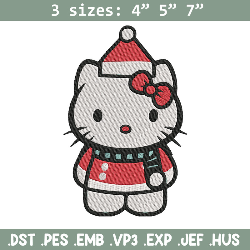 Hello kitty chrismas Embroidery Design, Kitty Embroidery,Embroidery File,Anime Embroidery, Anime shirt,Digital download.jpg