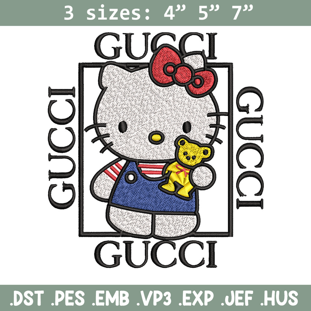 Hello kitty Gucci Embroidery design, Hello kitty Embroidery, cartoon design, Embroidery File, Instant download..jpg