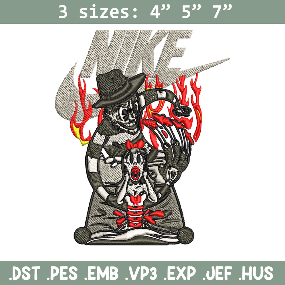 Horror cartoon Nike Embroidery design, cartoon Embroidery, Nike design, Embroidery file, logo shirt, Instant download..jpg