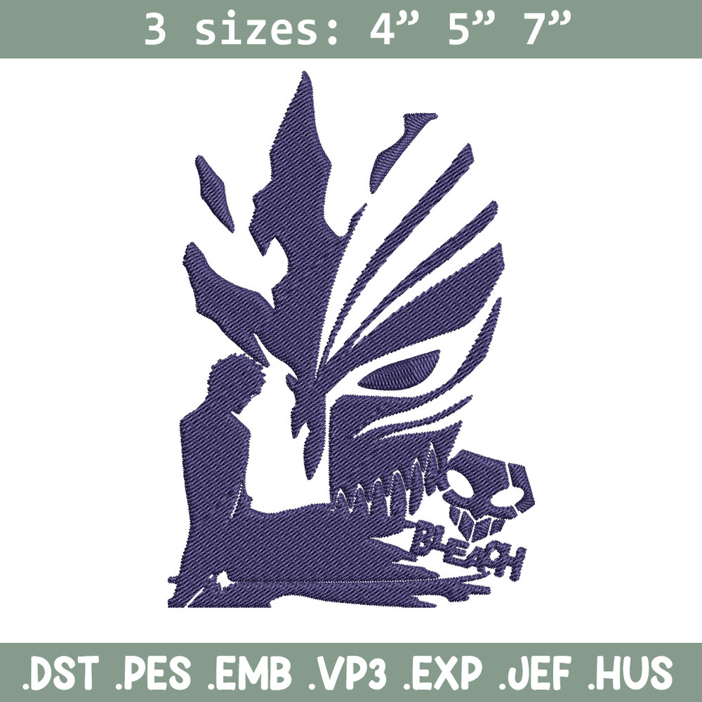 Ichigo mask Embroidery Design, Bleach Embroidery, Embroidery File, Anime Embroidery,Anime shirt, Digital download.jpg