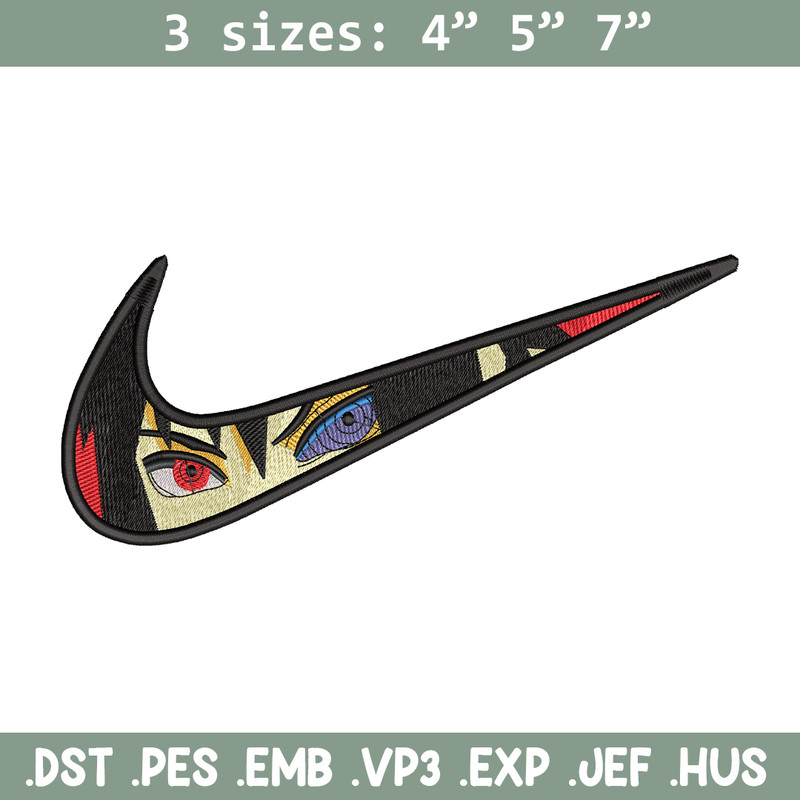 Itachi Uchiha nike embroidery design, Naruto embroidery, Nike design, Logo shirt, anime shirt, digital download.jpg