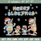 Merry blueymas Embroidery Design, Bluey Embroidery, Embroidery File, Chrismas Embroidery, Anime shirt, Digital download.jpg