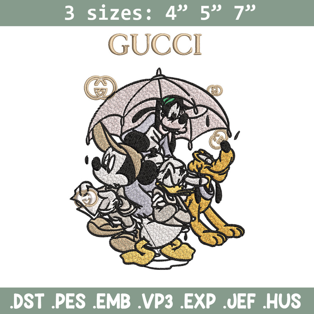 Mickey friends Embroidery Design, Gucci Embroidery, Brand Embroidery, Logo shirt, Embroidery File, Digital download.jpg