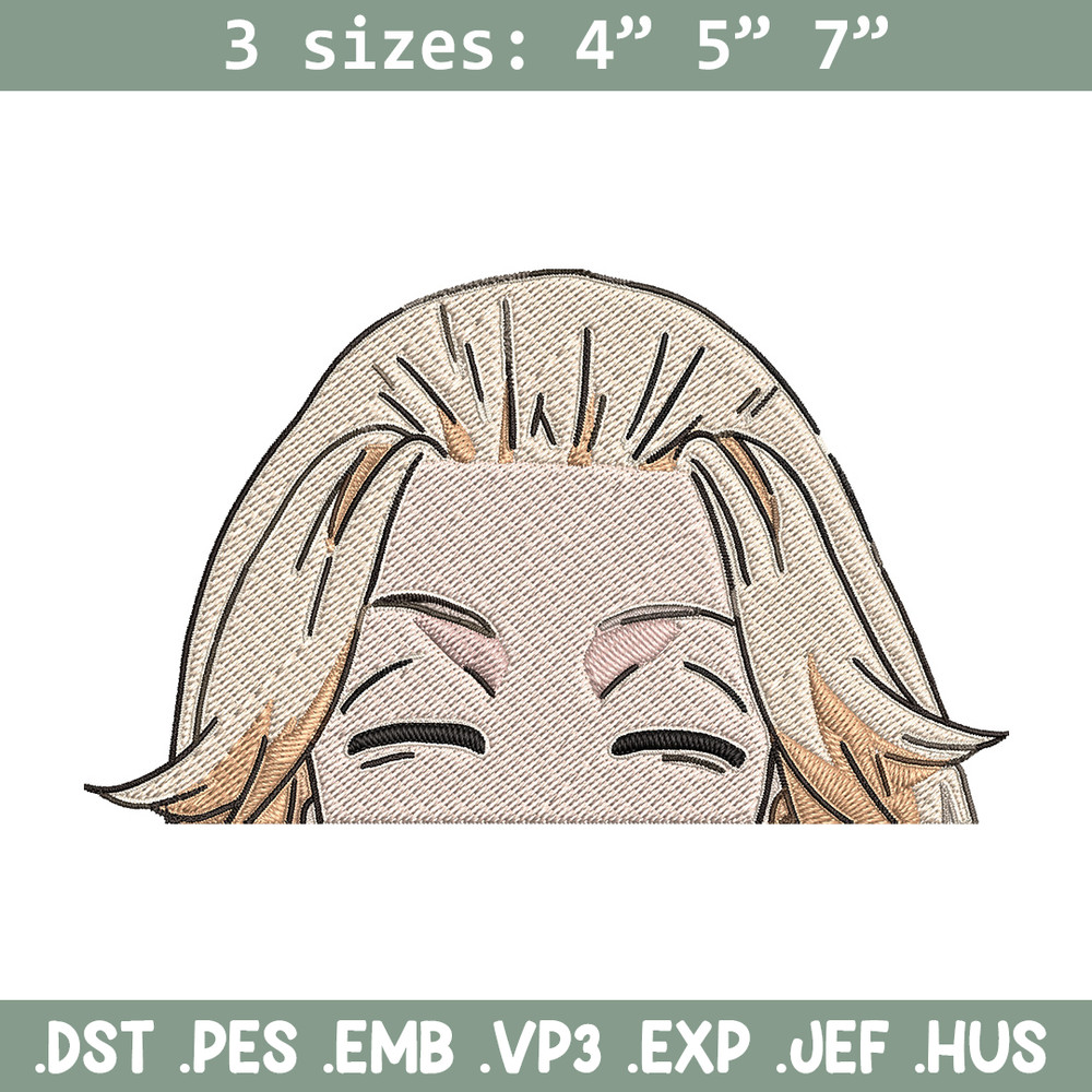 Mikey Peeker Embroidery Design, Tokyo Revengers Embroidery, Embroidery File, Anime Embroidery, Digital download..jpg