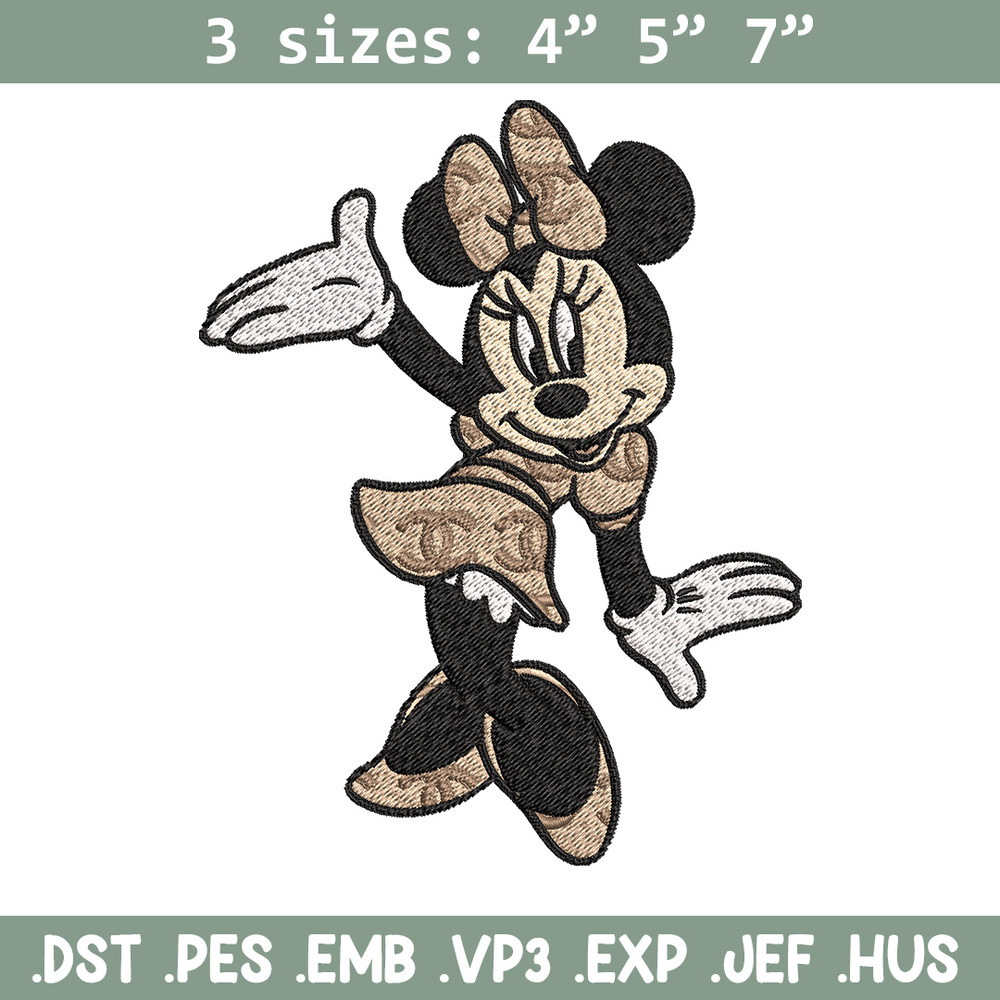 Minnie funny Embroidery Design, Gucci Embroidery, Brand Embroidery, Embroidery File, Logo shirt, Digital download.jpg