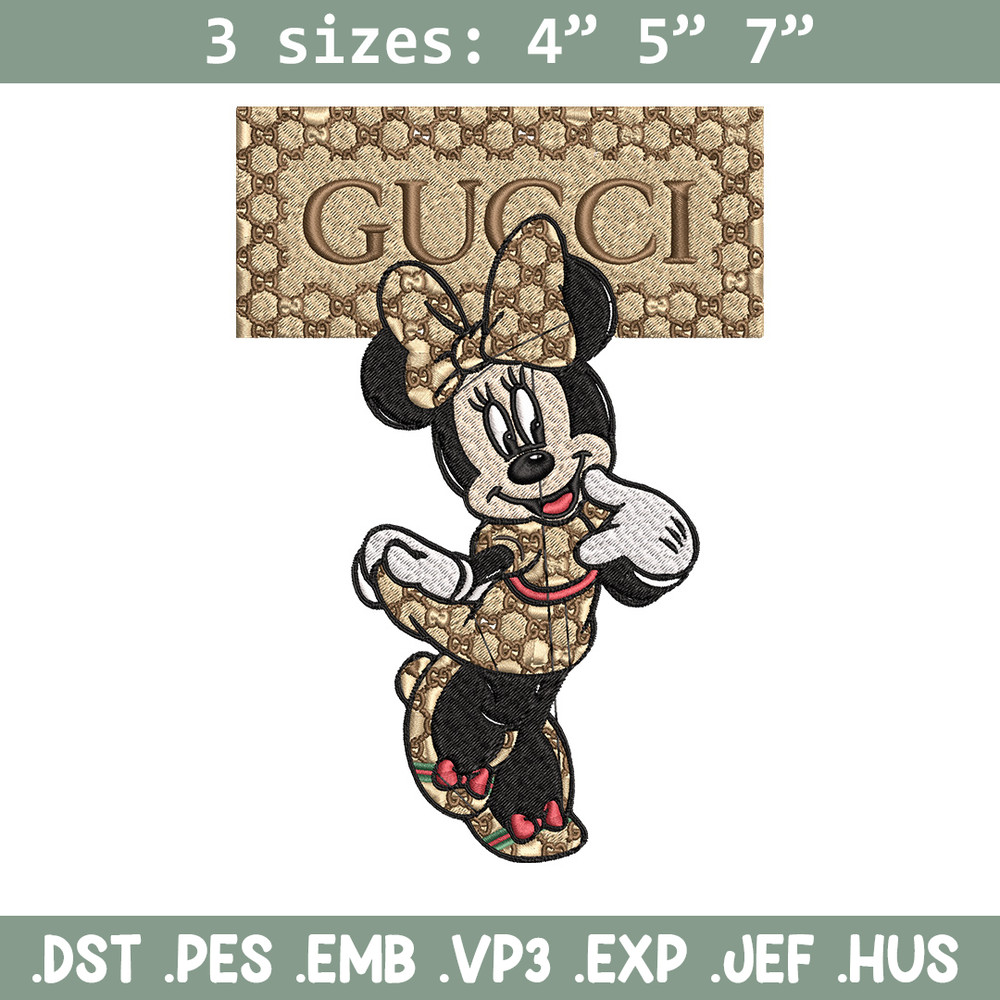 Minnie gucci Embroidery Design, Disney Embroidery, Embroidery File, Brand Embroidery, Logo shirt, Digital download.jpg