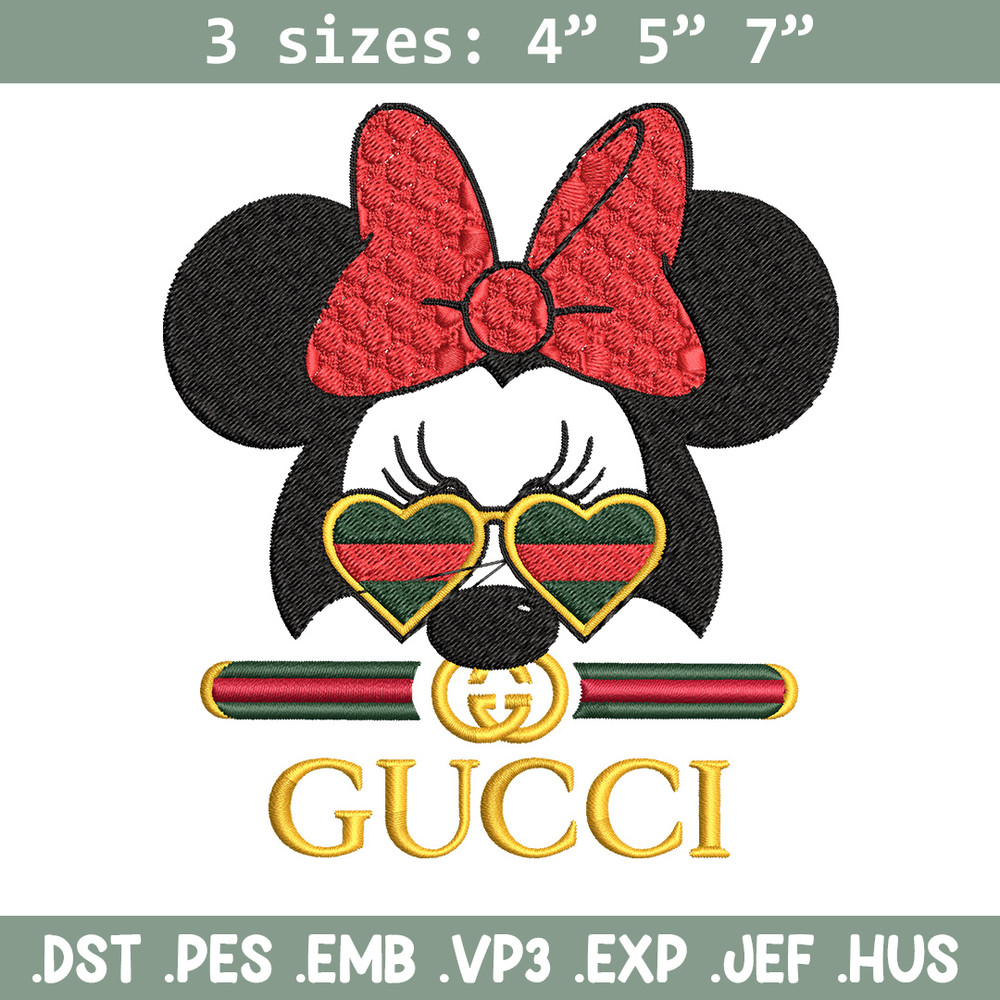 Minnie head Embroidery Design, Gucci Embroidery, Brand Embroidery, Logo shirt, Embroidery File, Digital download.jpg