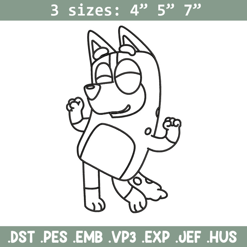 Mom Bluey Coloring Pages Embroidery, Bluey Embroidery, Embroidery File, cartoon design, cartoon shirt, Digital download..jpg