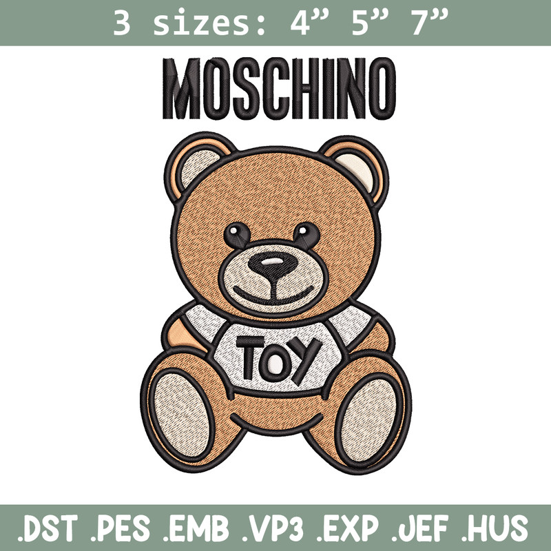 Moschino Kids Teddy logo Embroidery design, Moschino Embroidery, logo design, Embroidery File, Instant download..jpg