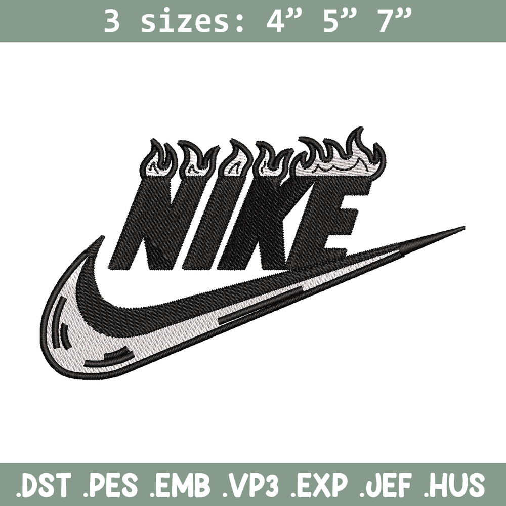 Nike flame embroidery design, Flame embroidery, Nike design, Embroidery shirt, Embroidery file, Digital download.jpg