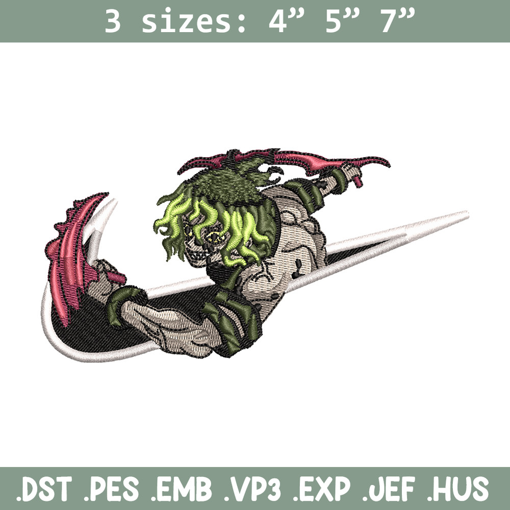 Nike Gyutaro embroidery design, Kimetsu no Yaiba embroidery, nike design, anime shirt, digital download.jpg