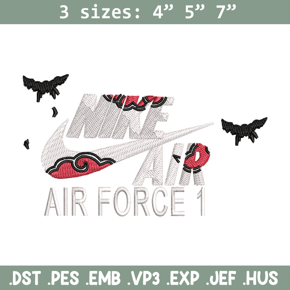 Nike itachi embroidery design, Naruto embroidery, Nike design,Embroidery file,Embroidery shirt,Digital download.jpg