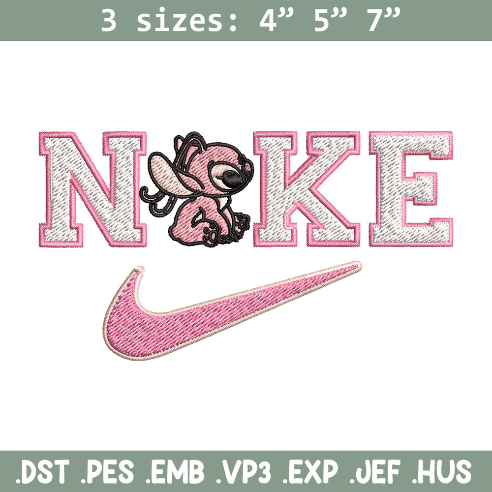 Nike pink stitch Embroidery Design, Stitch Embroidery, Nike Embroidery, Embroidery File, Logo shirt, Digital download.jpg