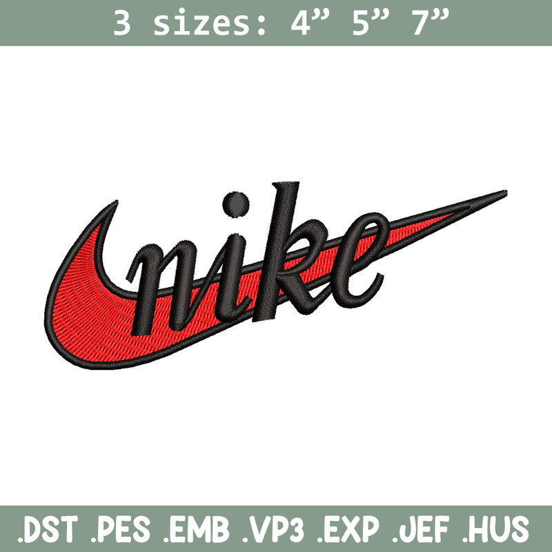 Nike red embroidery design, Nike embroidery, Nike design, Embroidery file,Embroidery shirt, Digital download.jpg
