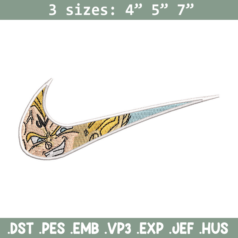 Nike vegeta embroidery design, Dragonball embroidery, Nike design, Embroidery shirt, Embroidery file, Digital download.jpg