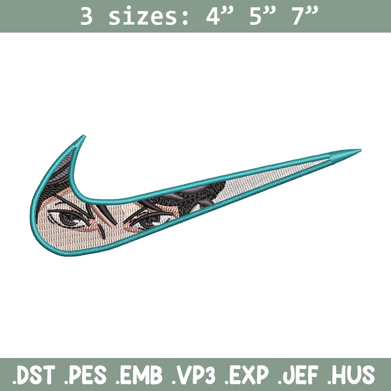 Nike x anime eyes embroidery design, Anime embroidery, Embroidery file,Embroidery shirt, Nike design,Digital download.jpg
