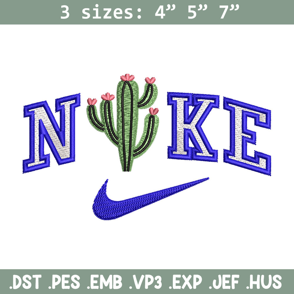 Nike x cactus embroidery design, Cactus embroidery, Nike design,Embroidery shirt, Embroidery file, Digital download.jpg